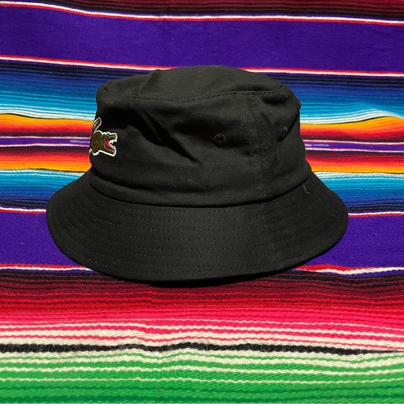 Lacoste embroidered crocodile logo bucket hat - Picture 3 of 6